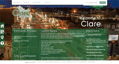 Desktop Screenshot of cityofclare.org